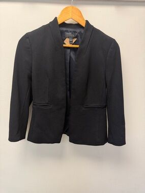 J. Crew Navy Collarless Women's Blazer